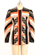Quilted Floral Patchwork Jacket Jacket arcadeshops.com