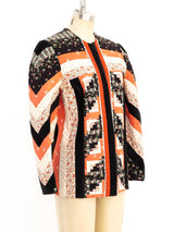 Quilted Floral Patchwork Jacket Jacket arcadeshops.com