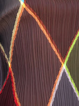 Issey Miyake Pleats Please Argyle Printed Top Top arcadeshops.com