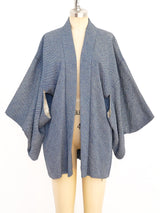 Blue Shibori Haori Kimono Jacket arcadeshops.com