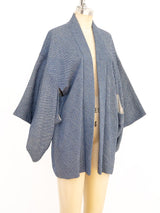 Blue Shibori Haori Kimono Jacket arcadeshops.com