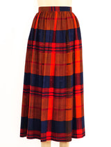 Tartan Silk Skirt Ensemble Suit arcadeshops.com