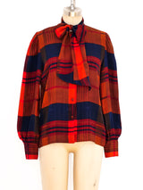 Tartan Silk Skirt Ensemble Suit arcadeshops.com