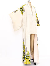 Chartreuse Floral Kimono Jacket arcadeshops.com
