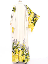 Chartreuse Floral Kimono Jacket arcadeshops.com