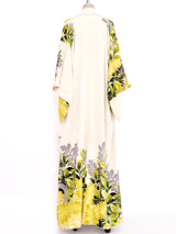 Chartreuse Floral Kimono Jacket arcadeshops.com