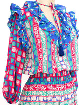 Diane Freis Tiered Ruffle Dress Dress arcadeshops.com