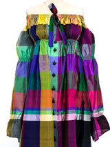 Byblos Raw Silk Peasant Dress Dress arcadeshops.com