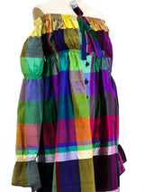 Byblos Raw Silk Peasant Dress Dress arcadeshops.com