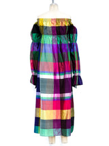 Byblos Raw Silk Peasant Dress Dress arcadeshops.com