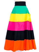 Colorblock Skirt Ensemble Suit arcadeshops.com