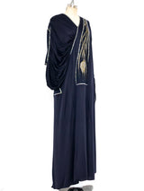 Bill Gibb Bead Embellished Jersey Gown Dress arcadeshops.com