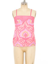 Bill Tice Printed Silk Camisole Top arcadeshops.com