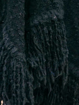 Fringe Boucle Knit Poncho Jacket arcadeshops.com