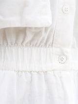 1980's White Corduroy Jumpsuit Suit arcadeshops.com