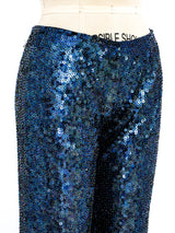 Iridescent Sequin Stretch Pants Bottom arcadeshops.com