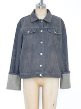 Helmut Lang Grey Denim Jacket Jacket arcadeshops.com