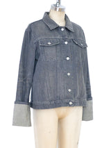 Helmut Lang Grey Denim Jacket Jacket arcadeshops.com