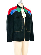 Multicolor Ultrasuede Jacket Jacket arcadeshops.com