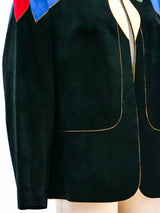 Multicolor Ultrasuede Jacket Jacket arcadeshops.com