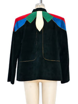 Multicolor Ultrasuede Jacket Jacket arcadeshops.com