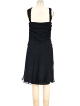 Christian Dior Black Silk Chiffon Dress Dress arcadeshops.com