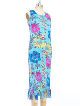 Issey Miyake Pleats Please Floral Tank Dress Dress arcadeshops.com