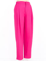 Issey Miyake Hot Pink Wool Trousers Bottom arcadeshops.com