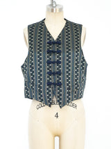 Romeo Gigli Striped Vest Jacket arcadeshops.com