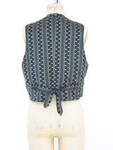 Romeo Gigli Striped Vest Jacket arcadeshops.com