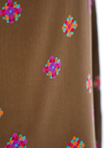 Yves Saint Laurent Floral Ruffle Blouse Top arcadeshops.com