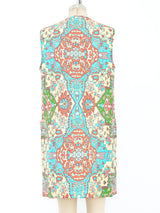 Mollie Parnis Printed Sleeveless Quilted Jacket Jacket arcadeshops.com