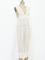 Eyelet Ruffle Dress Dress arcadeshops.com