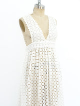 Eyelet Ruffle Dress Dress arcadeshops.com