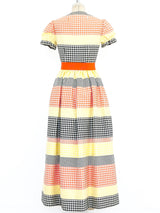 Larry Aldrich Multicolor Houndstooth Dress Dress arcadeshops.com