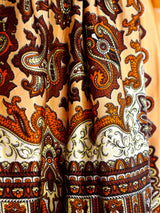 Scarf Printed Angel Sleeve Maxi Dress Dress arcadeshops.com