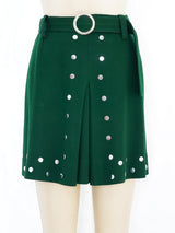 Studded Wool Mini Skirt Bottom arcadeshops.com