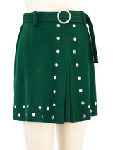 Studded Wool Mini Skirt Bottom arcadeshops.com