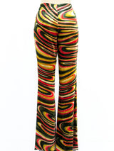 Gucci Psychedelic Swirl Velvet Pants Bottom arcadeshops.com