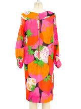 Neon Strawberry Printed Dress Dress arcadeshops.com