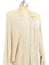 Snakeskin Embellished Maxi Cardigan Jacket arcadeshops.com