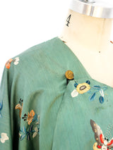 Butterfly Embroidered Chinese Silk Robe Jacket arcadeshops.com