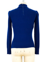 1970's Gucci Woven Suede Sweater Top arcadeshops.com