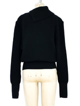 Alaia Hook Clasped Sweater Top arcadeshops.com