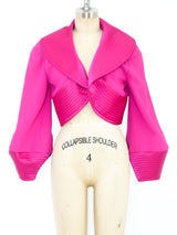 Fuchsia Jacket with Quilted Trim Jacket arcadeshops.com