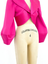 Fuchsia Jacket with Quilted Trim Jacket arcadeshops.com