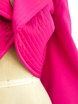 Fuchsia Jacket with Quilted Trim Jacket arcadeshops.com