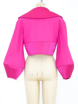 Fuchsia Jacket with Quilted Trim Jacket arcadeshops.com