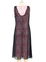 Alexander McQueen Sheer Overlay Damask Dress Dress arcadeshops.com