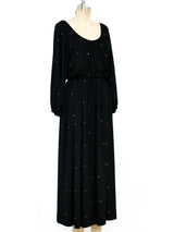 Donald Brooks Rhinestoned Jersey Maxi Dress Dress arcadeshops.com
